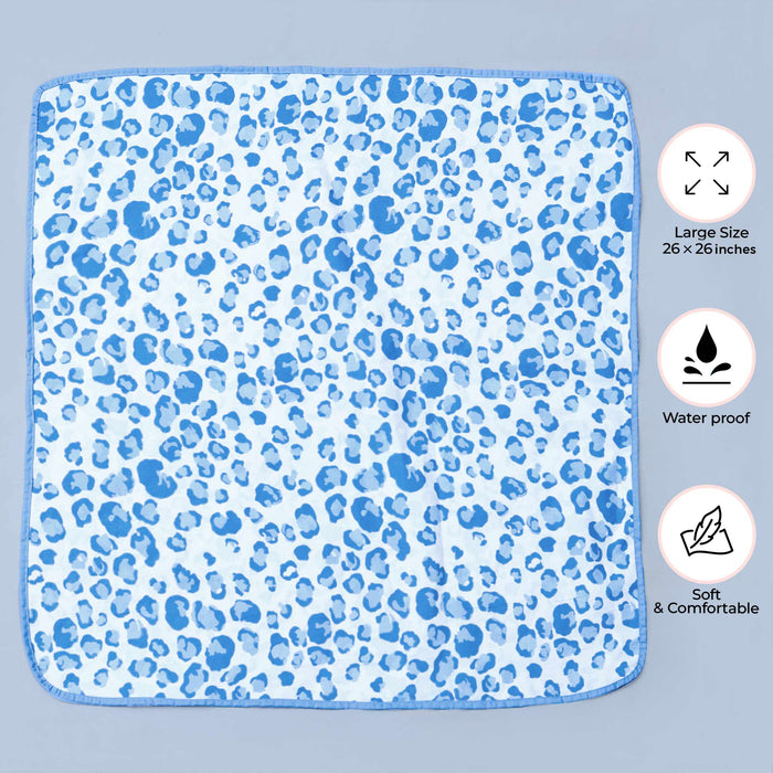 Blue Pebbles Baby Diaper Changing Sheet