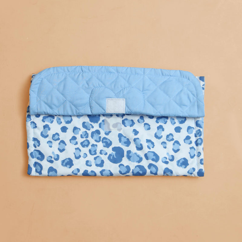 blue pebbles baby diaper changing sheet