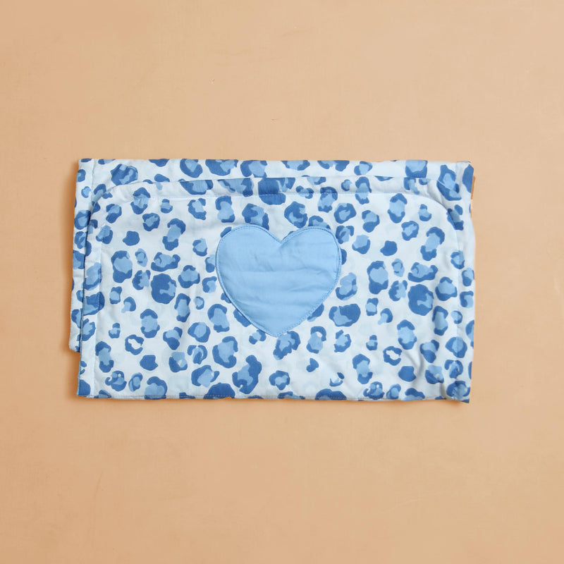 blue pebbles baby diaper changing sheet