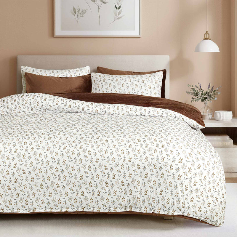 Mocha Embrace Printed Razaye Set-6pc