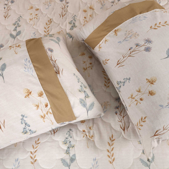 Pastel Meadows Quilted Fitted Sheet