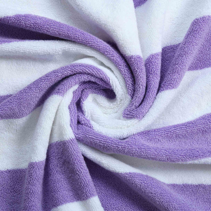 Purple Striped Baby Towels