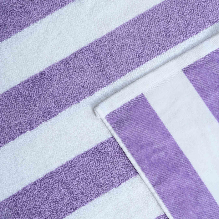 Purple Striped Baby Towels