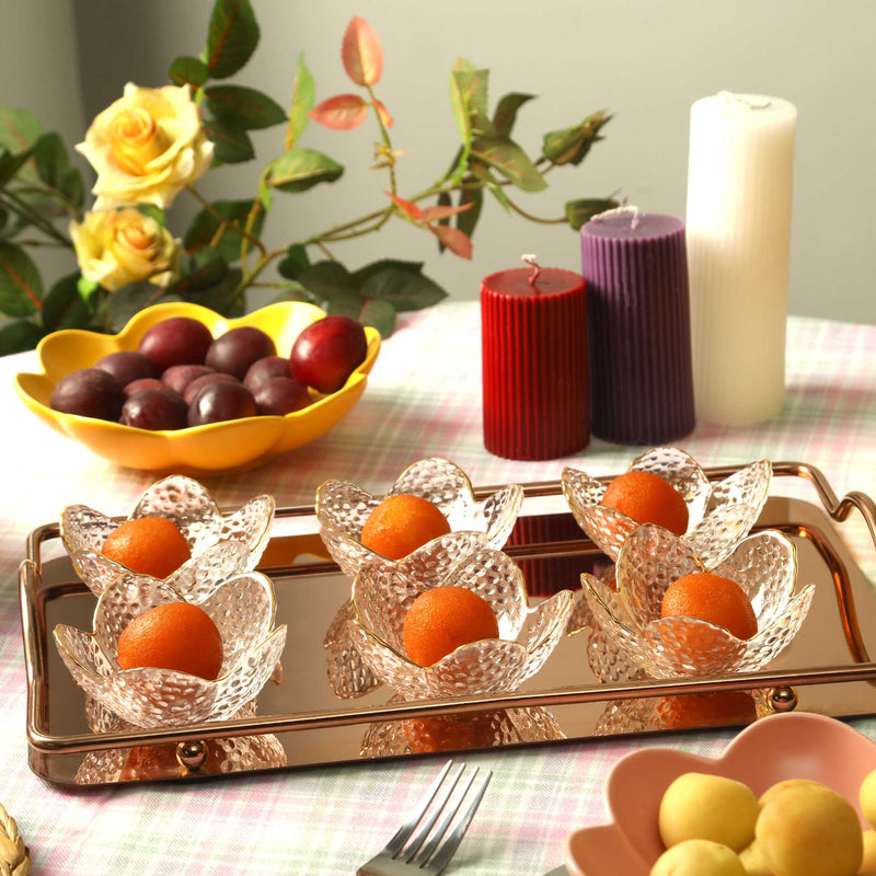 Classic Glass Dessert Serving Bowl Set