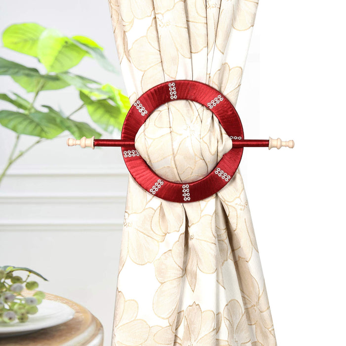 Contemporary Circle Curtain Holder with Stick
