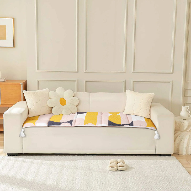 Contemporary Quilted Sofa Topper