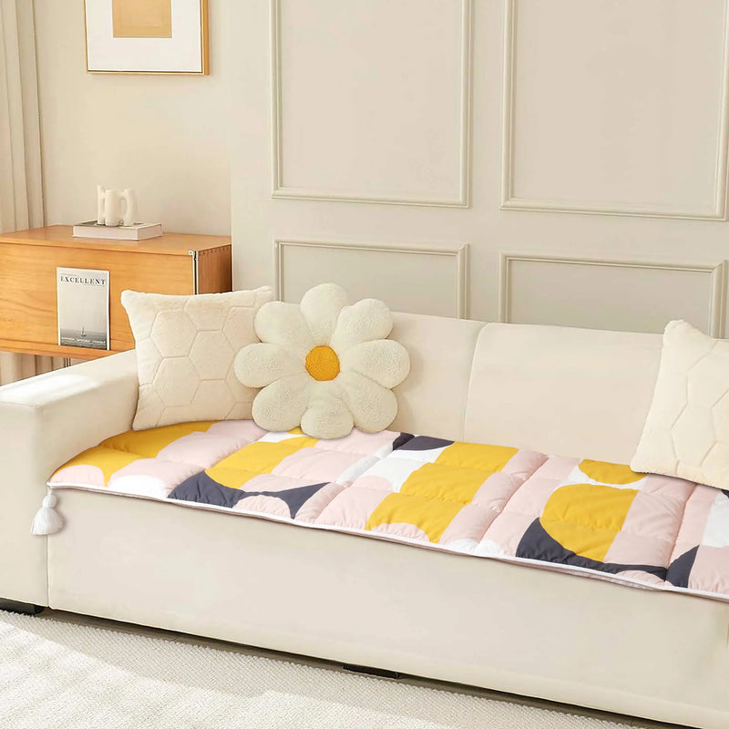 Contemporary Quilted Sofa Topper