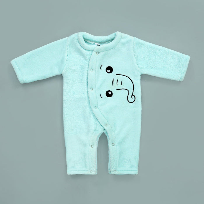 Cozy Elephant Fleece Romper