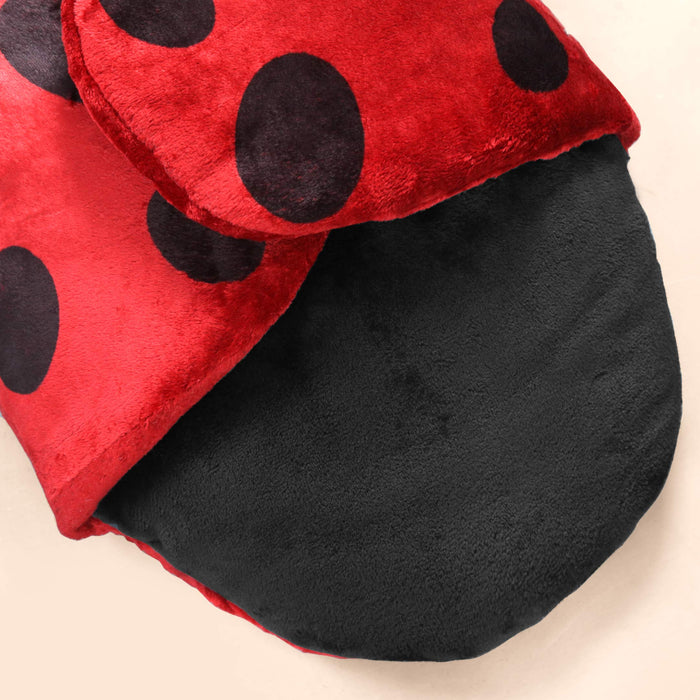 Cute Ladybug Fleece Baby Sleeping Carry Nest