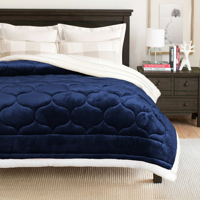 Diamond Quilted Reversible Winter Comforter
