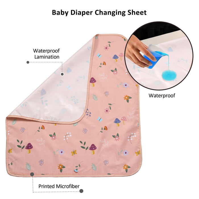 Dusty Garden Baby Diaper Changing Sheet