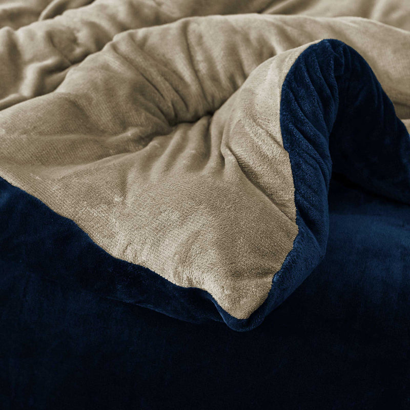 Fleece Bedsheet and Reversible Razaye 6pc Set