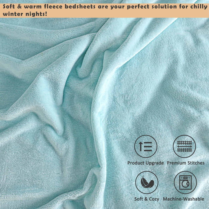 Soft and Warm Fleece Fitted Sheets