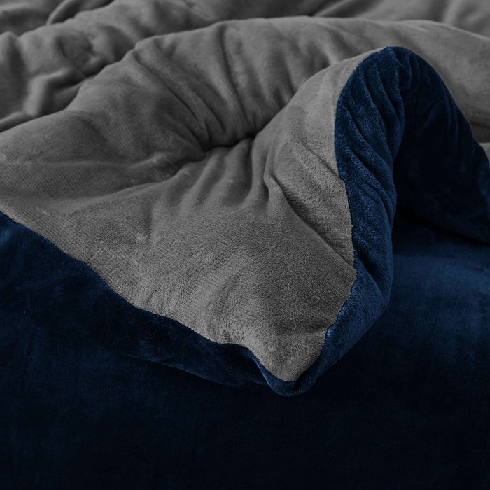 Fleece Bedsheet and Reversible Razaye 6pc Set