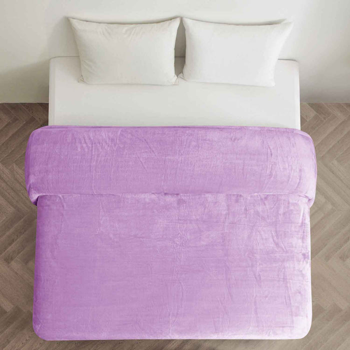 Supersoft 310 gsm Snuggly AC Fleece Blanket Lilac