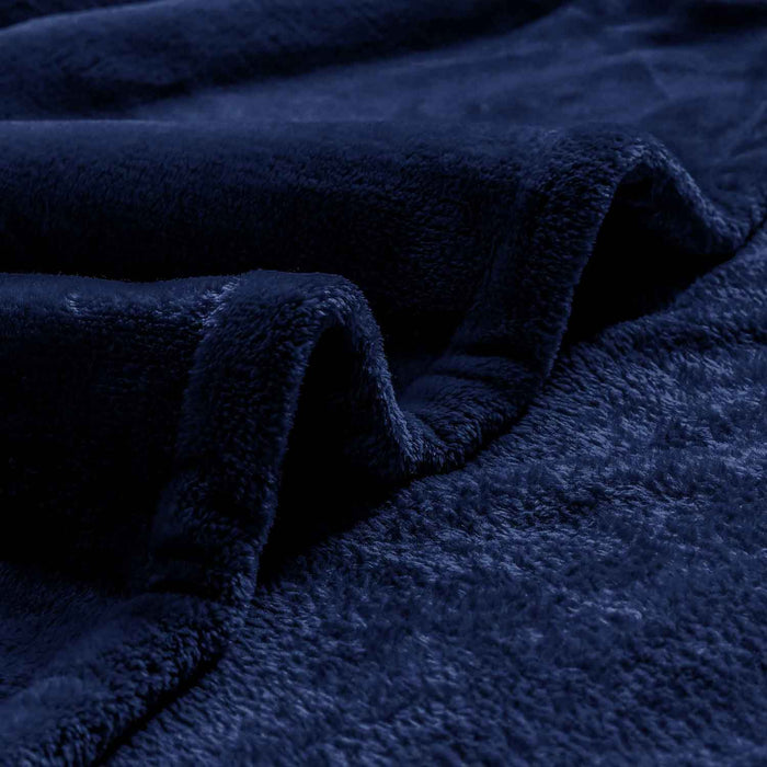 Supersoft 310 gsm Snuggly AC Fleece Blanket Navy