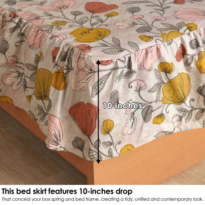 Floral Flurry Ruffled Fitted Sheet