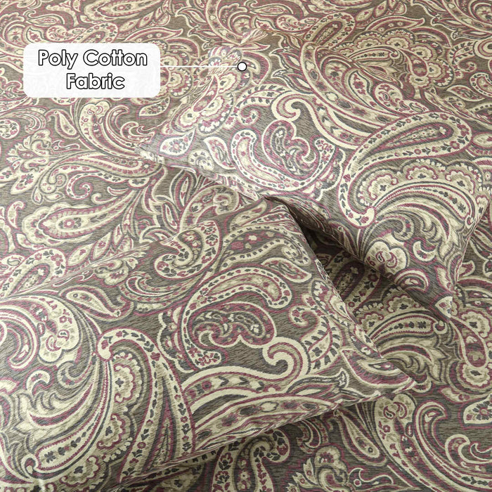 Floral Paisley Ruffled Fitted Sheet