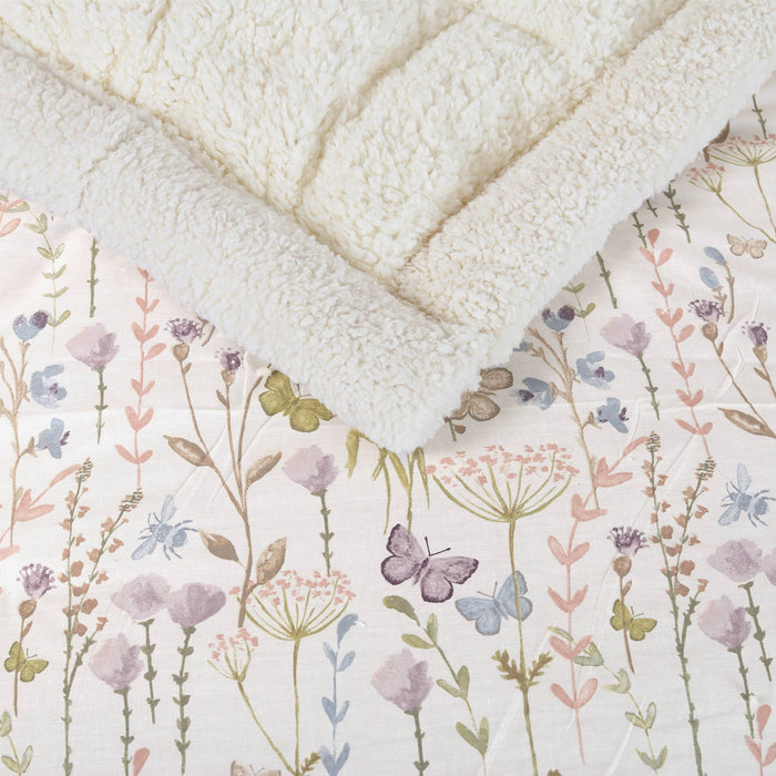 Garden Tapestry Sherpa Comforter 6 Pc Set