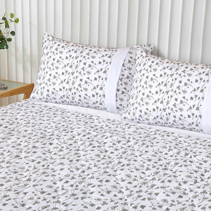 Antique Blossoms Quilted Fitted Sheet