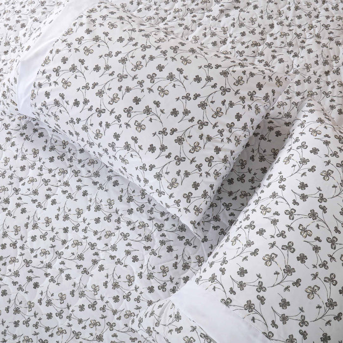 Antique Blossoms Quilted Fitted Sheet