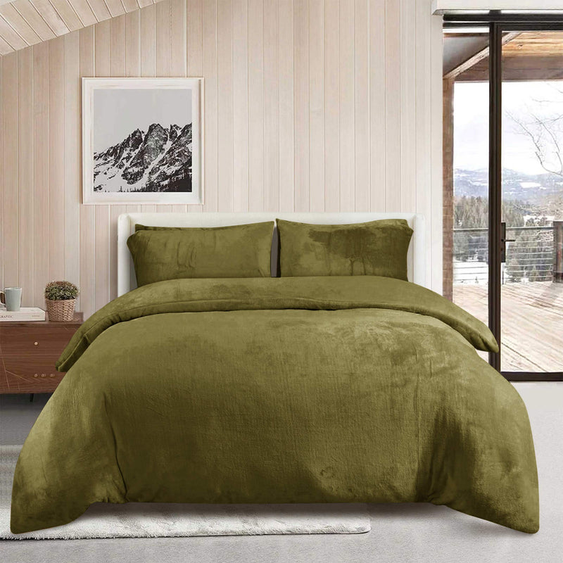 Fleece Bedsheet and Razaye 6pc Set