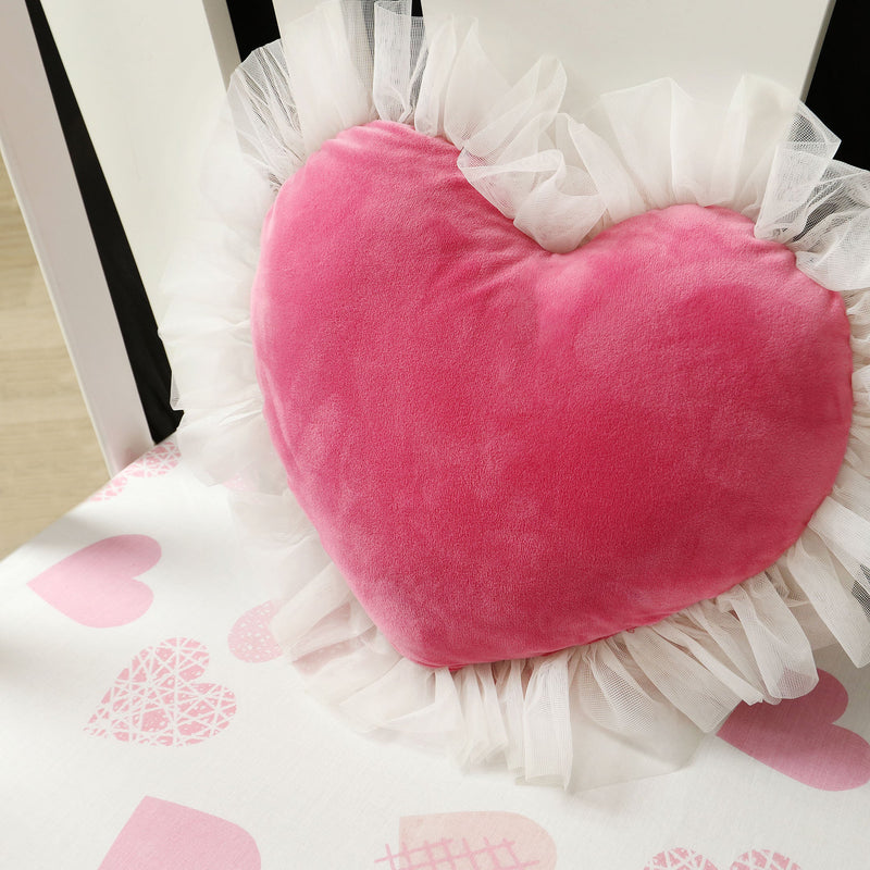 Heart Printed Baby Crib Bedding Set