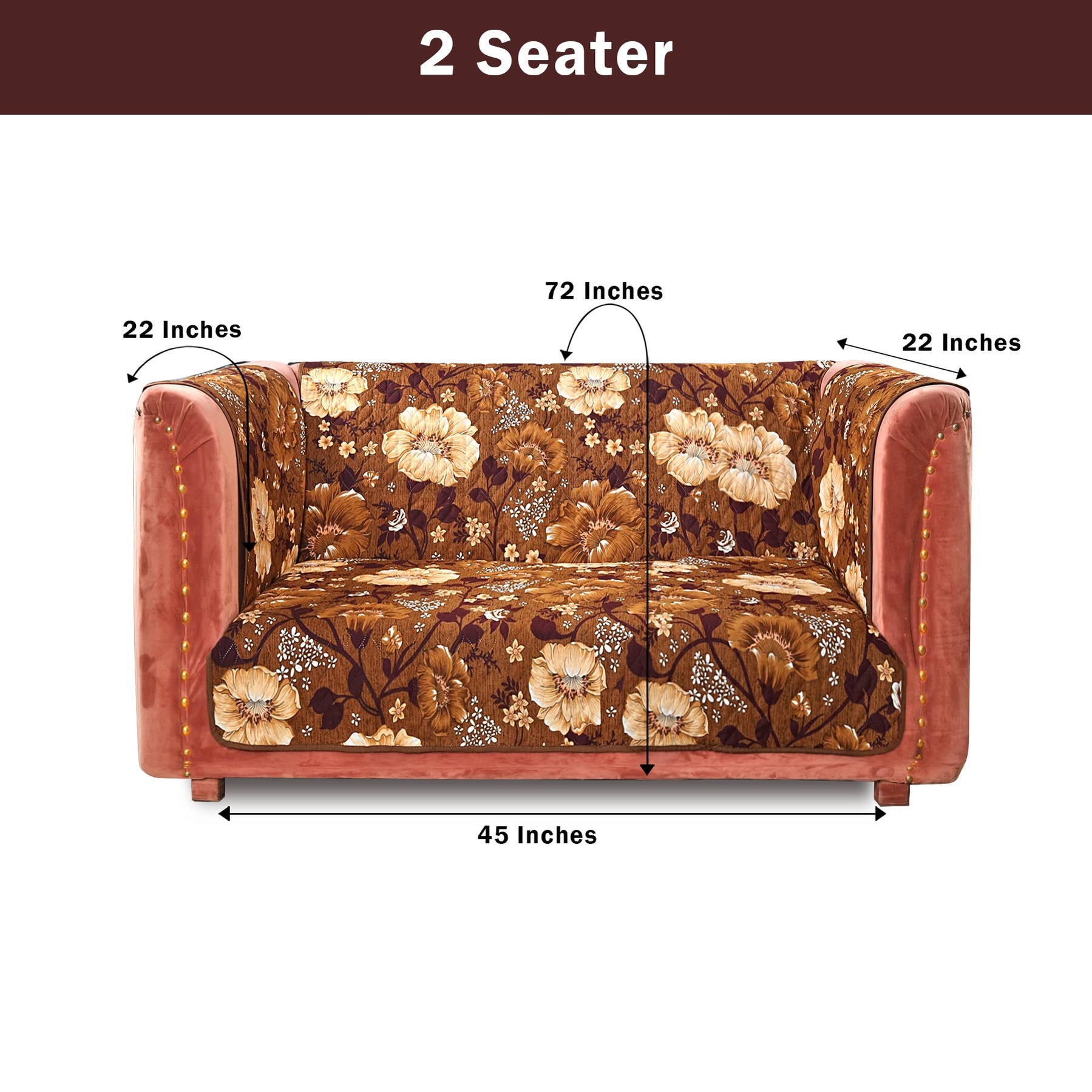 Canyon Bison Mark Quilted Sofa Cover NCU0NTD1275