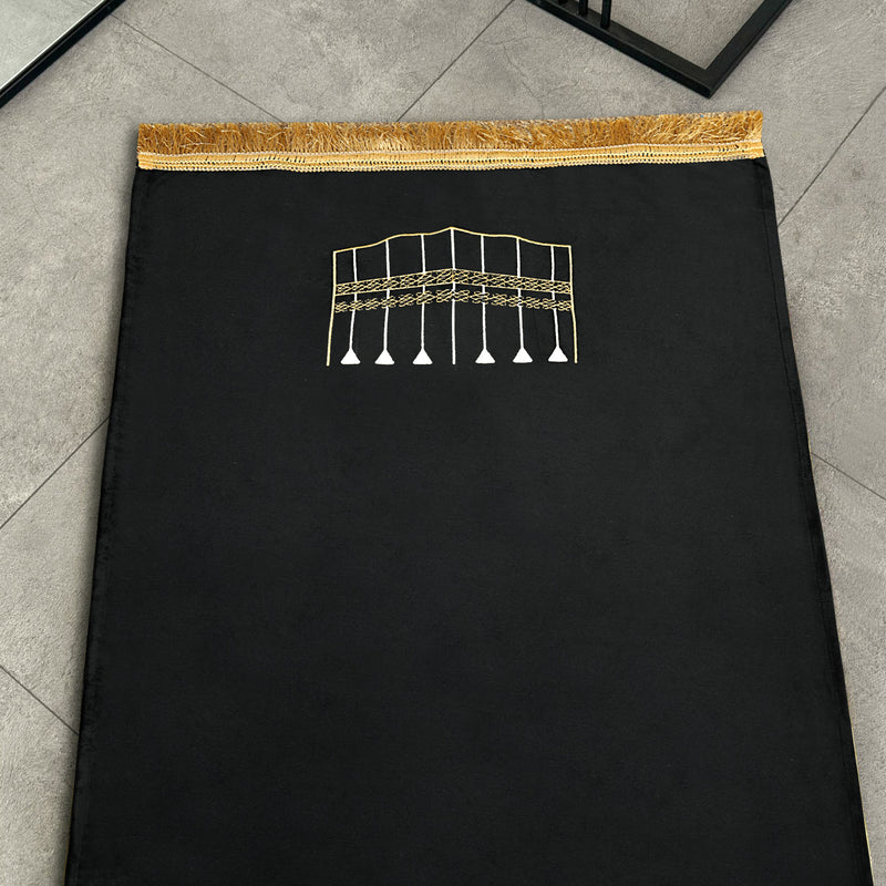 Kaaba Embroidered Prayer Mat/Jaye Namaz