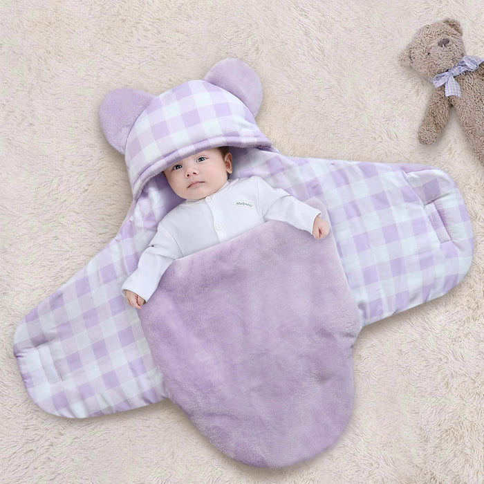 Lilac Dream Fleece Baby Swaddle