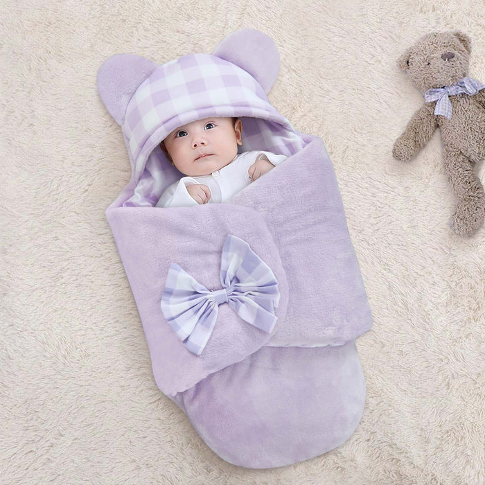 Lilac Dream Fleece Baby Swaddle