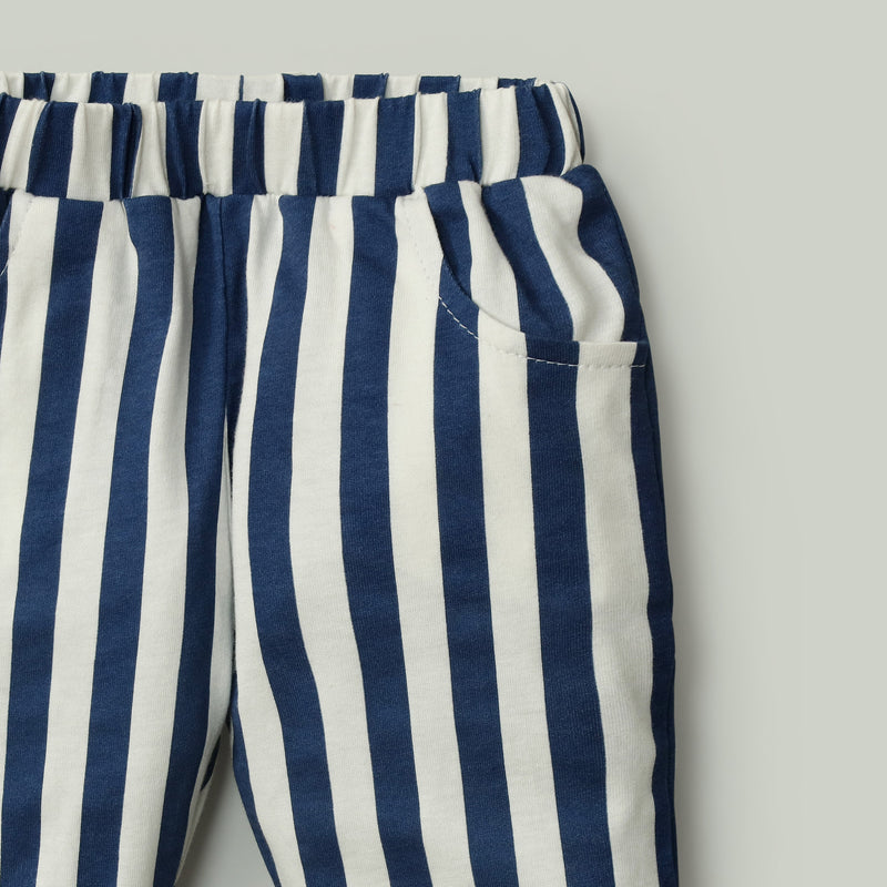 Abstract Stripe Shirt & Trouser 2pc Set