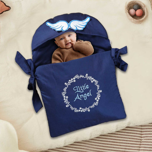 little angle wing embroidered sleeping carry nest