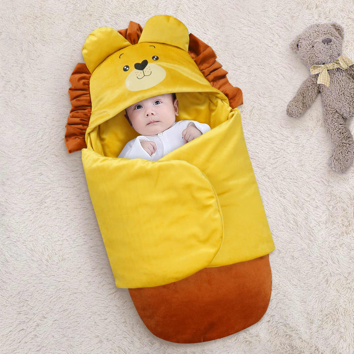 Little Lion Velvet Baby Swaddle