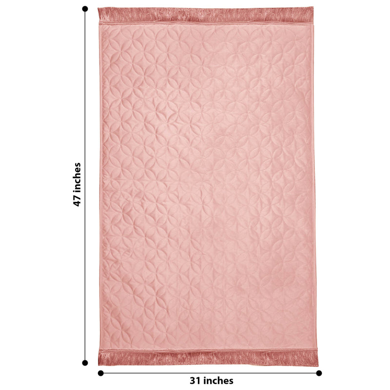 Luxury Velvet Embossed Prayer Mat/Jaye Namaz