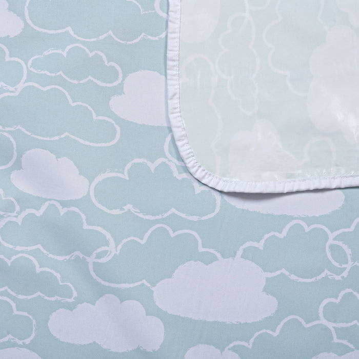 Mint Clouds Baby Diaper Changing Sheet