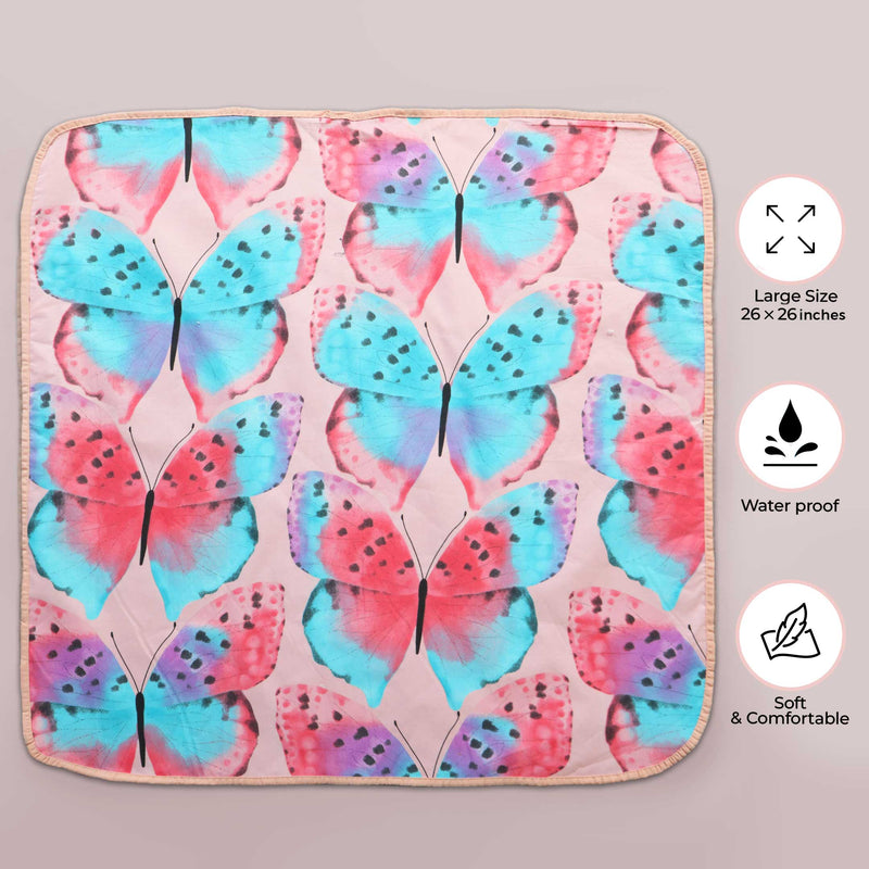Misty Butterflies Baby Diaper Changing Sheet