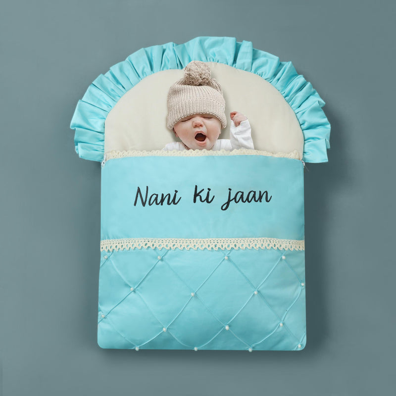 Nani ki Jaan Luxury Hand Pleated Baby Sleeping Carry Nest