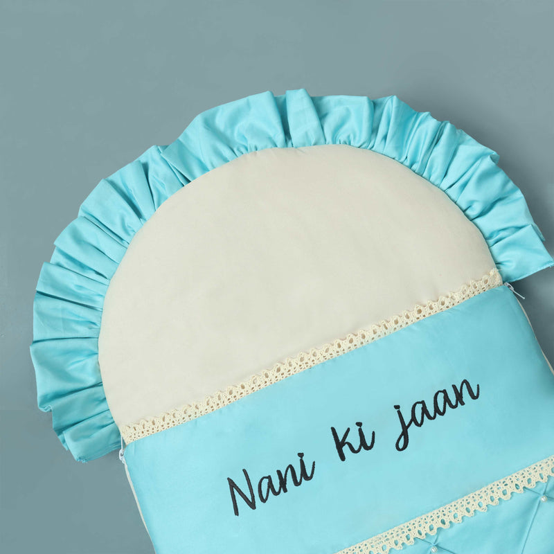 Nani ki Jaan Luxury Hand Pleated Baby Sleeping Carry Nest