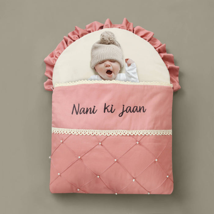 Nani ki Jaan Luxury Hand Pleated Baby Sleeping Carry Nest