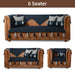 Navy-luxury-french-matelasse-sofa-cover