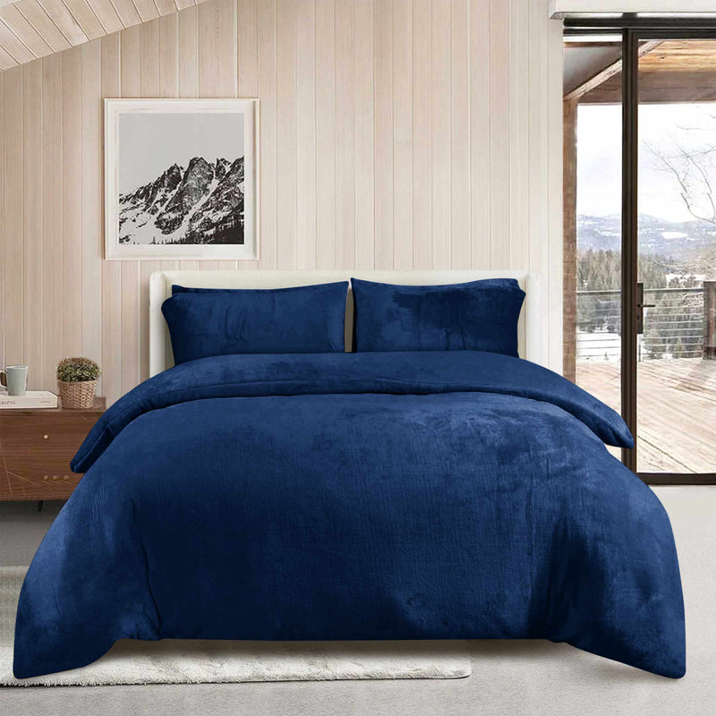 Fleece Bedsheet and Razaye 6pc Set