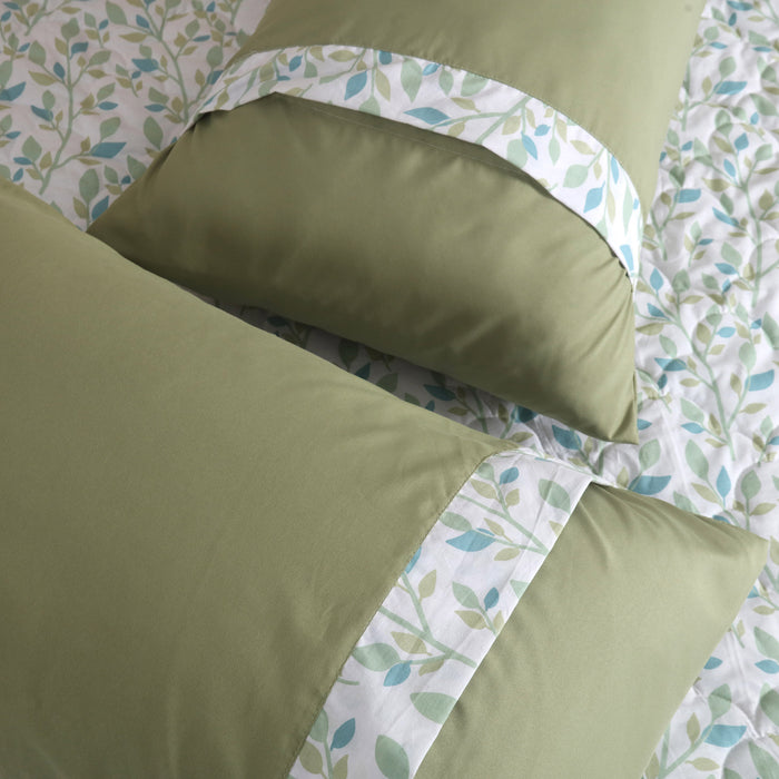 Pastel Garden Quilted Fitted Sheet