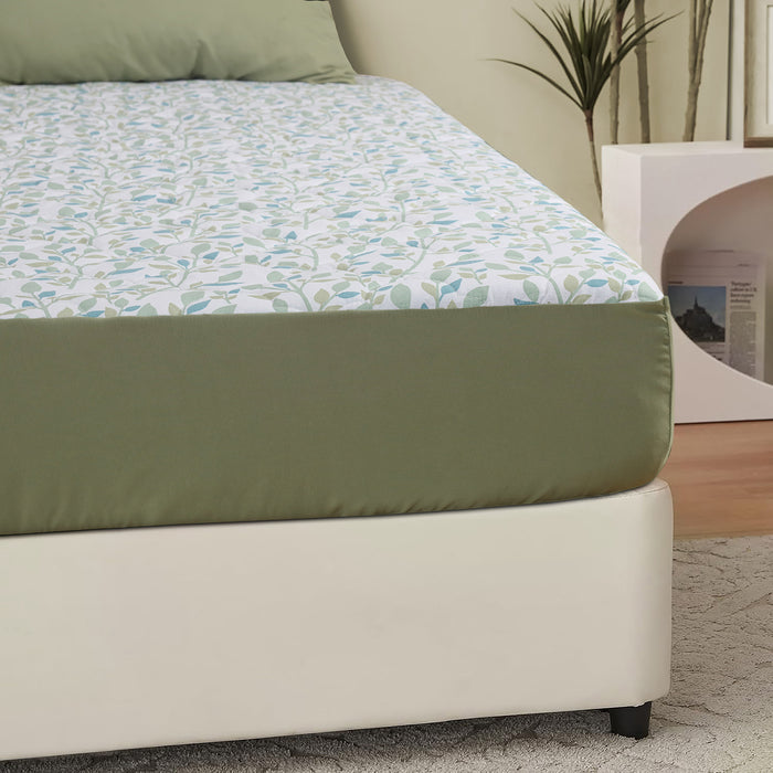 Pastel Garden Quilted Fitted Sheet