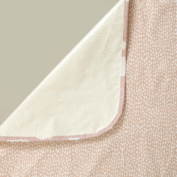 Peach Dots Baby Diaper Changing Sheet