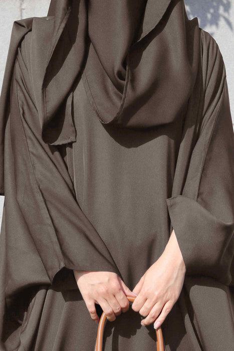 Peppercorn Butterfly Abaya and Hijaab