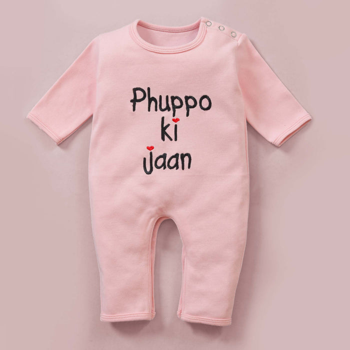 Phuppo ki Jaan Embroidered Baby Romper