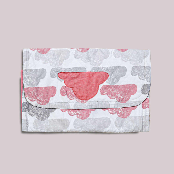 Pink Cloud Baby Diaper Changing Sheet