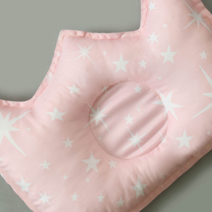 Pink Stars Head Shaping Cushion