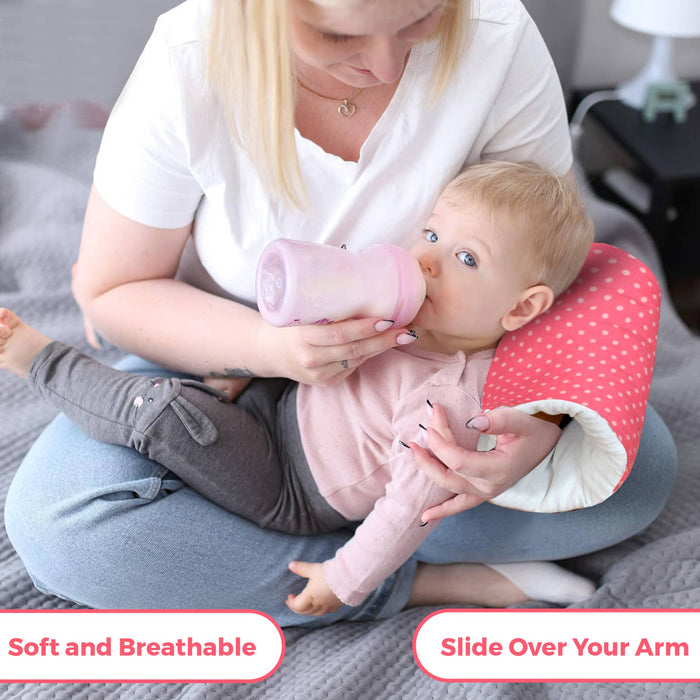 Pink Dots Baby Feeding Pillow